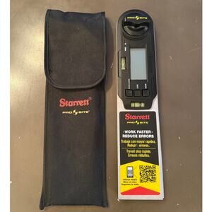 New Starrett CP505E-12 Electronic Pro-Site Protractor Holster